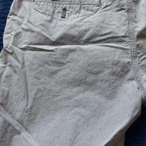 Banana Republic Aiden Gray Dot Print Cotton Short